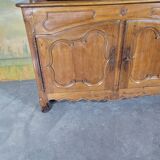 Louis XV period two-part glass sideboard