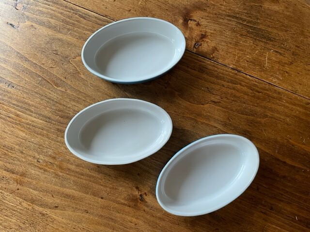 Set of 3 ceramic oven dishes