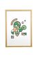 Illustration - Abstract geometric graphic colorful A3 poster numbered #007