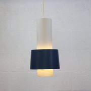 Old Danish design lamp in white/gray and blue colours - Denmark 60's