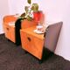 Set of 1950s/60s bedside tables, birch veneer