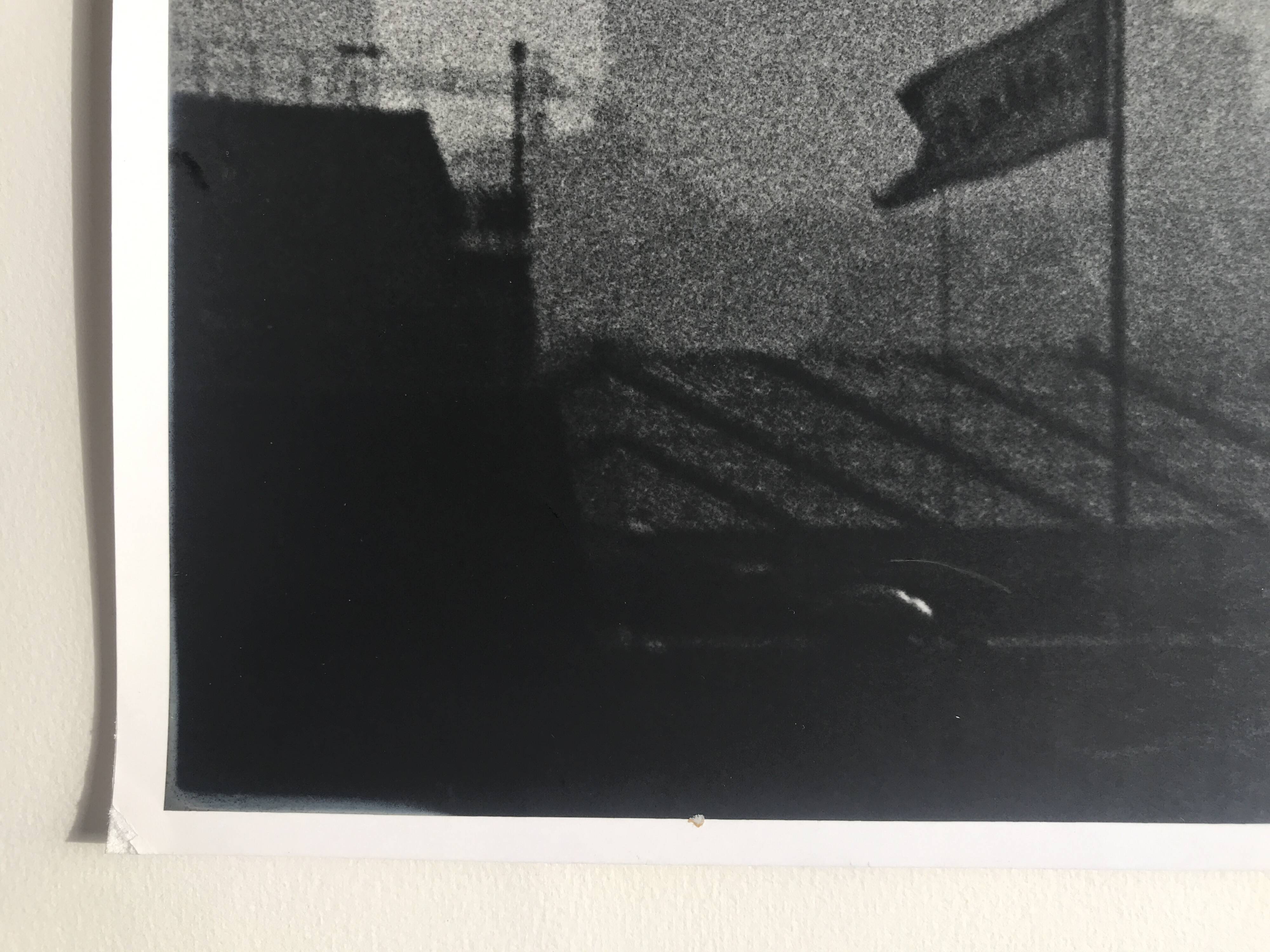 Rosine nusimovici, rooftops of paris from beaubourg, 1978. silver print
