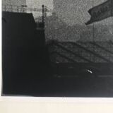 Rosine nusimovici, rooftops of paris from beaubourg, 1978. silver print
