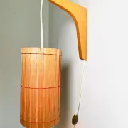 Pine Veneer Wall Lamp By Krásná Jibza For Uluv Bratislava, Former Czechoslovakia, 1950S