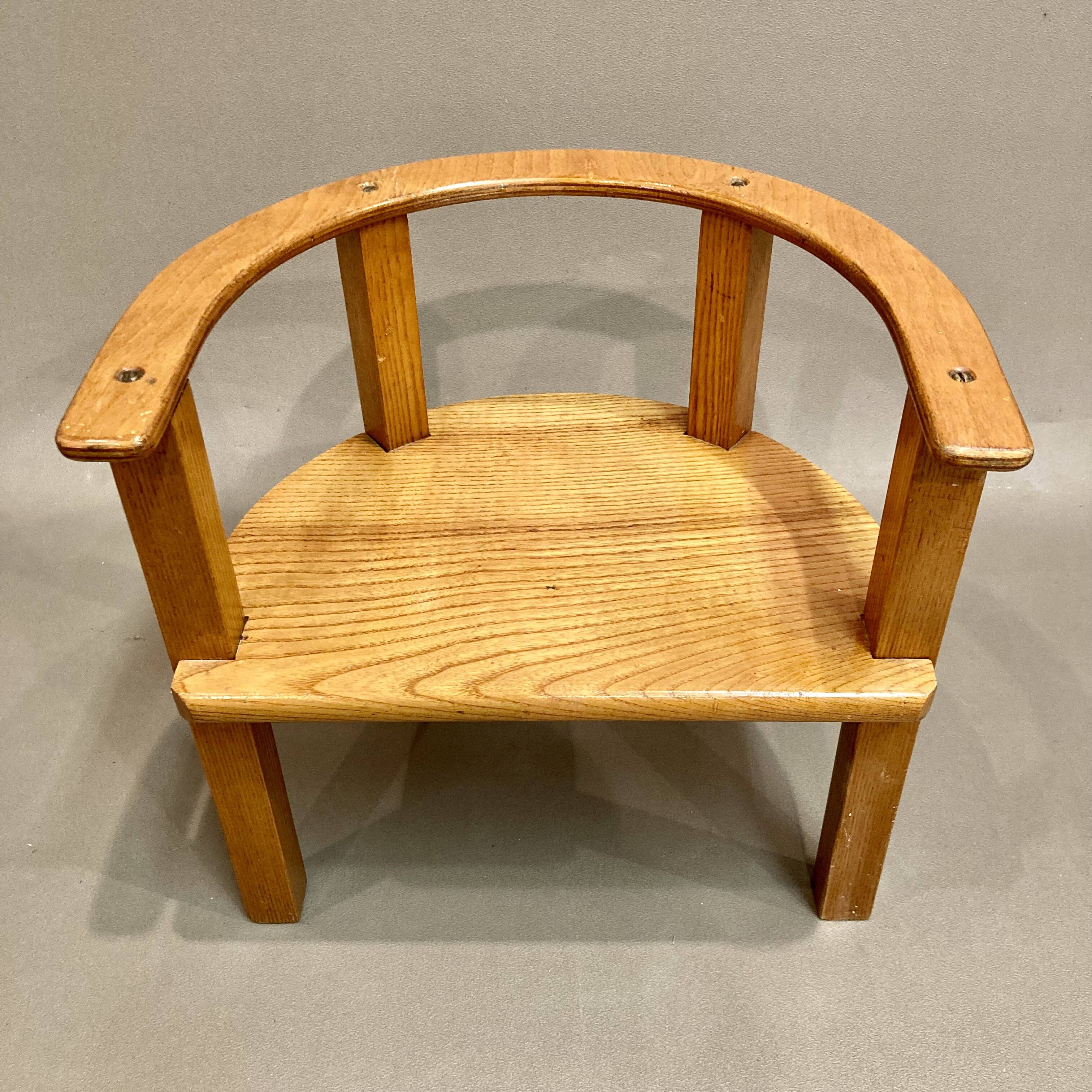 Fauteuil enfant "design scandinave" 1950