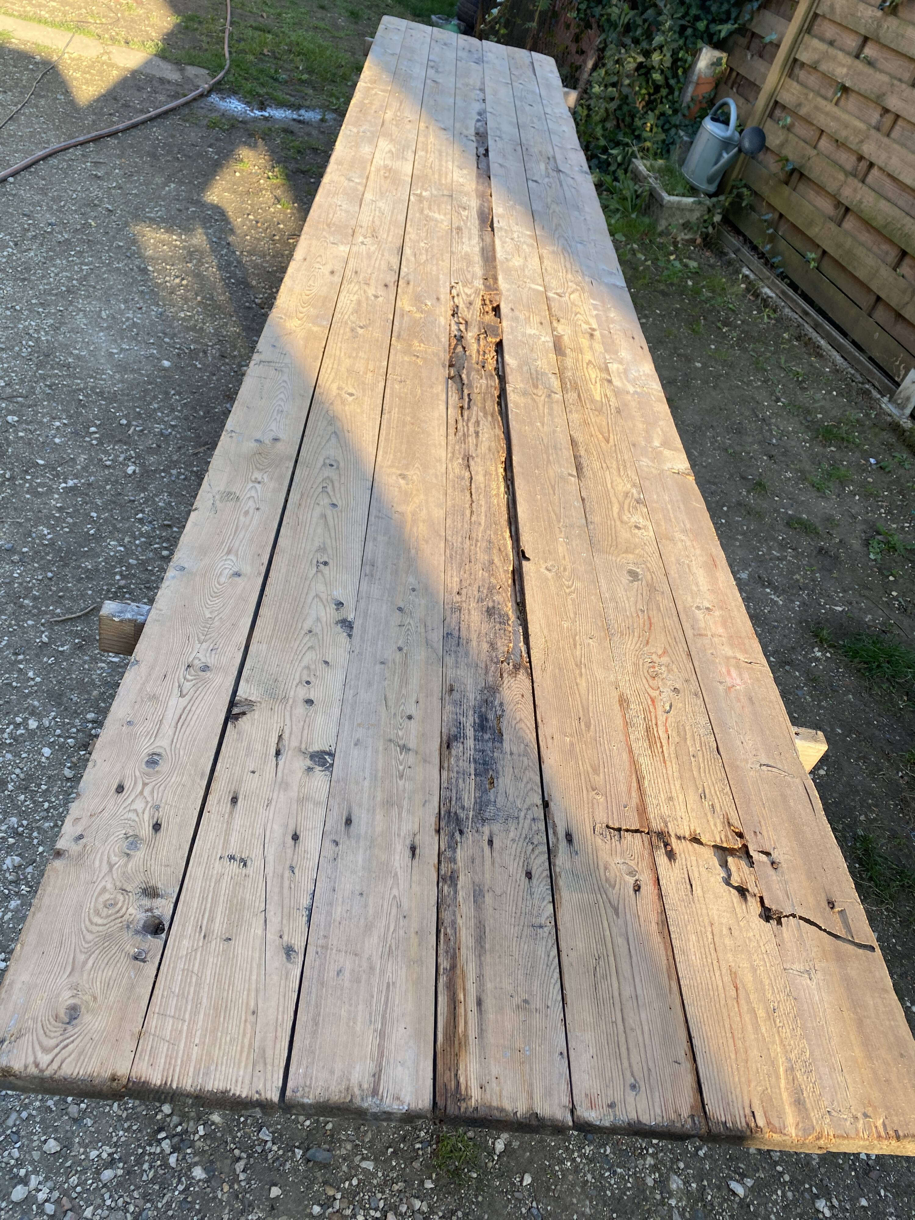 Farmhouse table called thresher 4m30