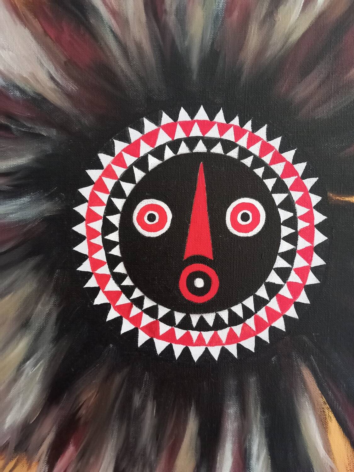 Ethnic oil painting