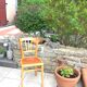 Bistro Chair with rosette/vintage years 40-50