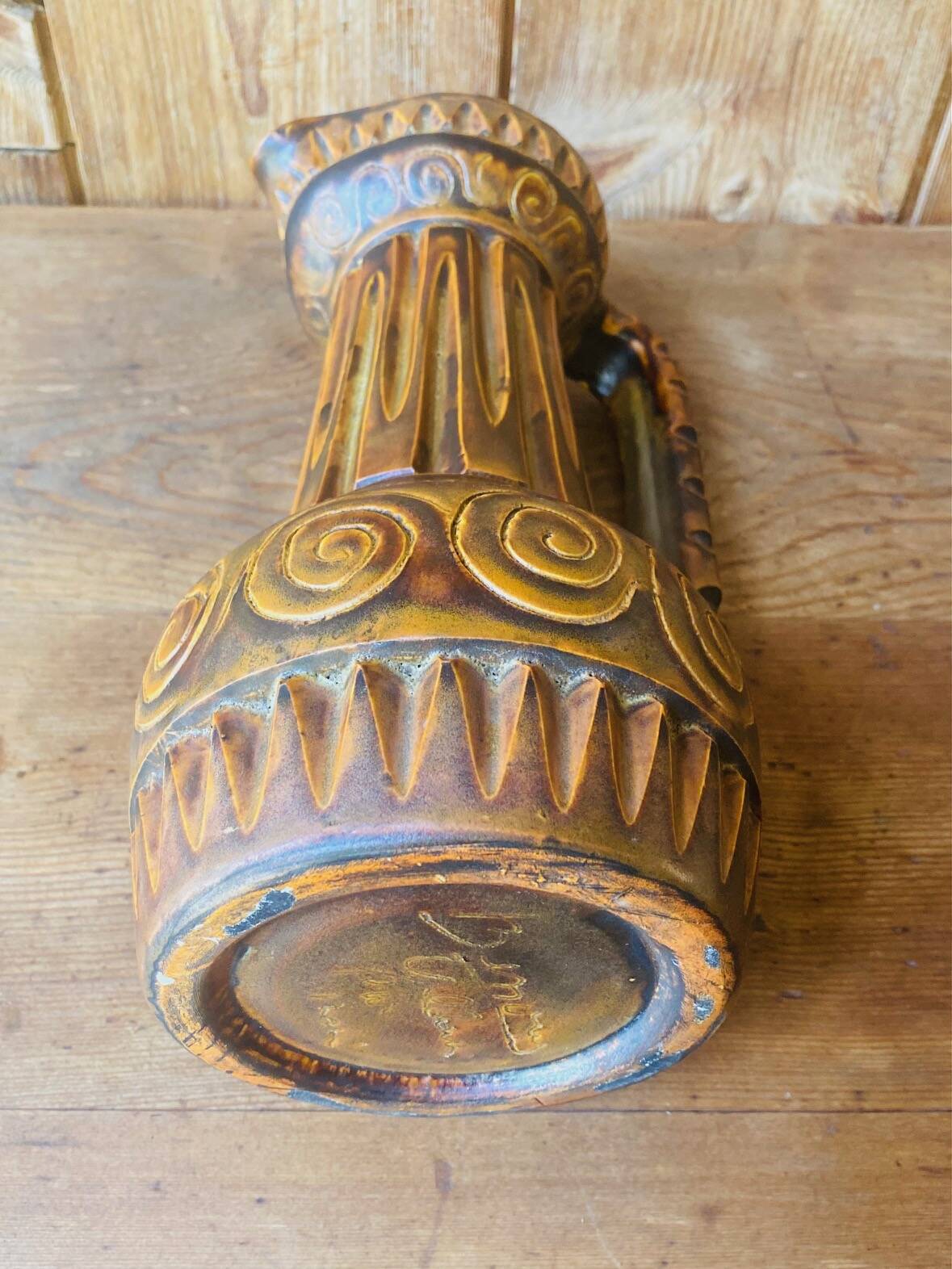 Vase pichet en céramique  Huguette Bessone Vallauris années 1960.