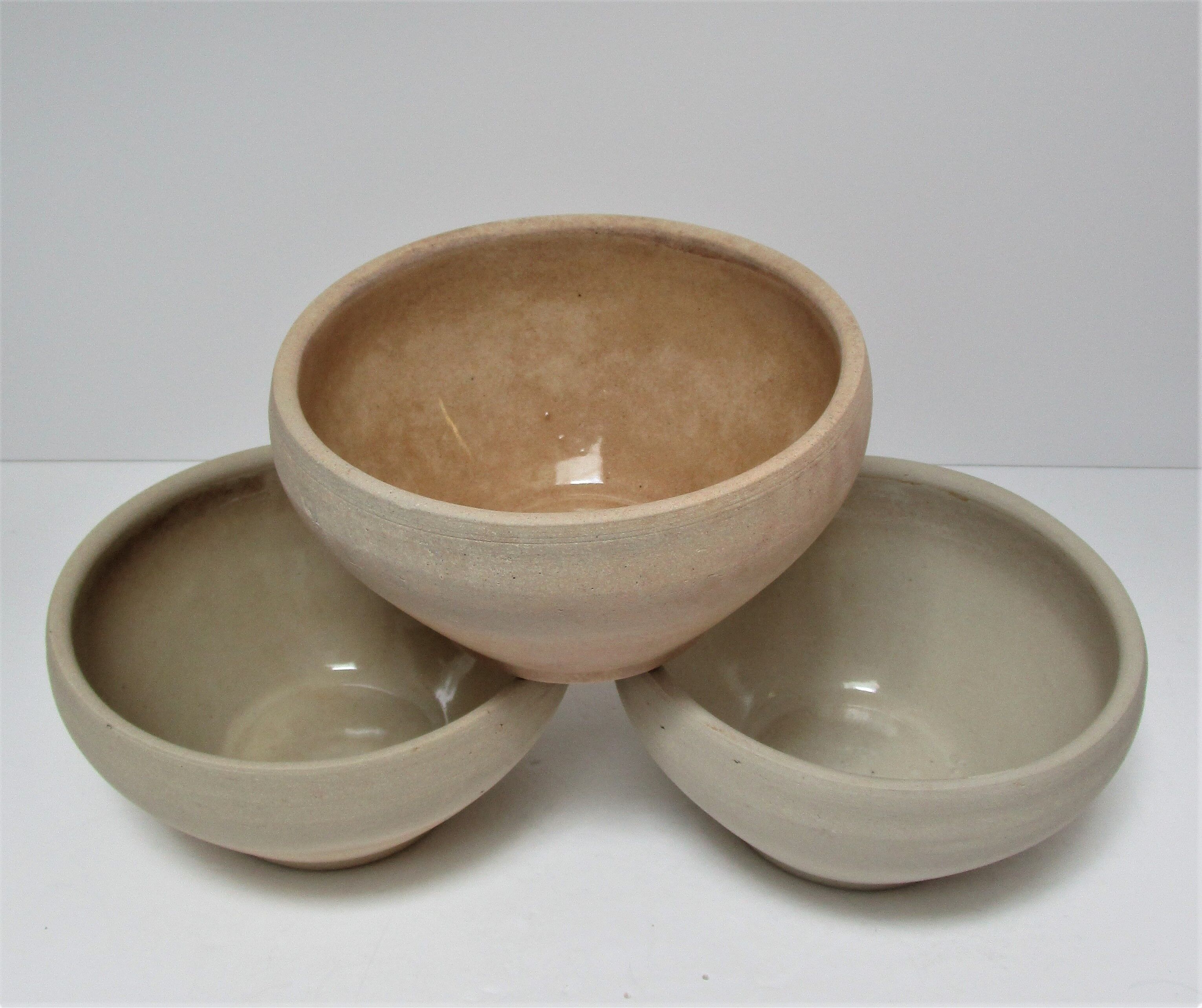 Three ceramic bowls