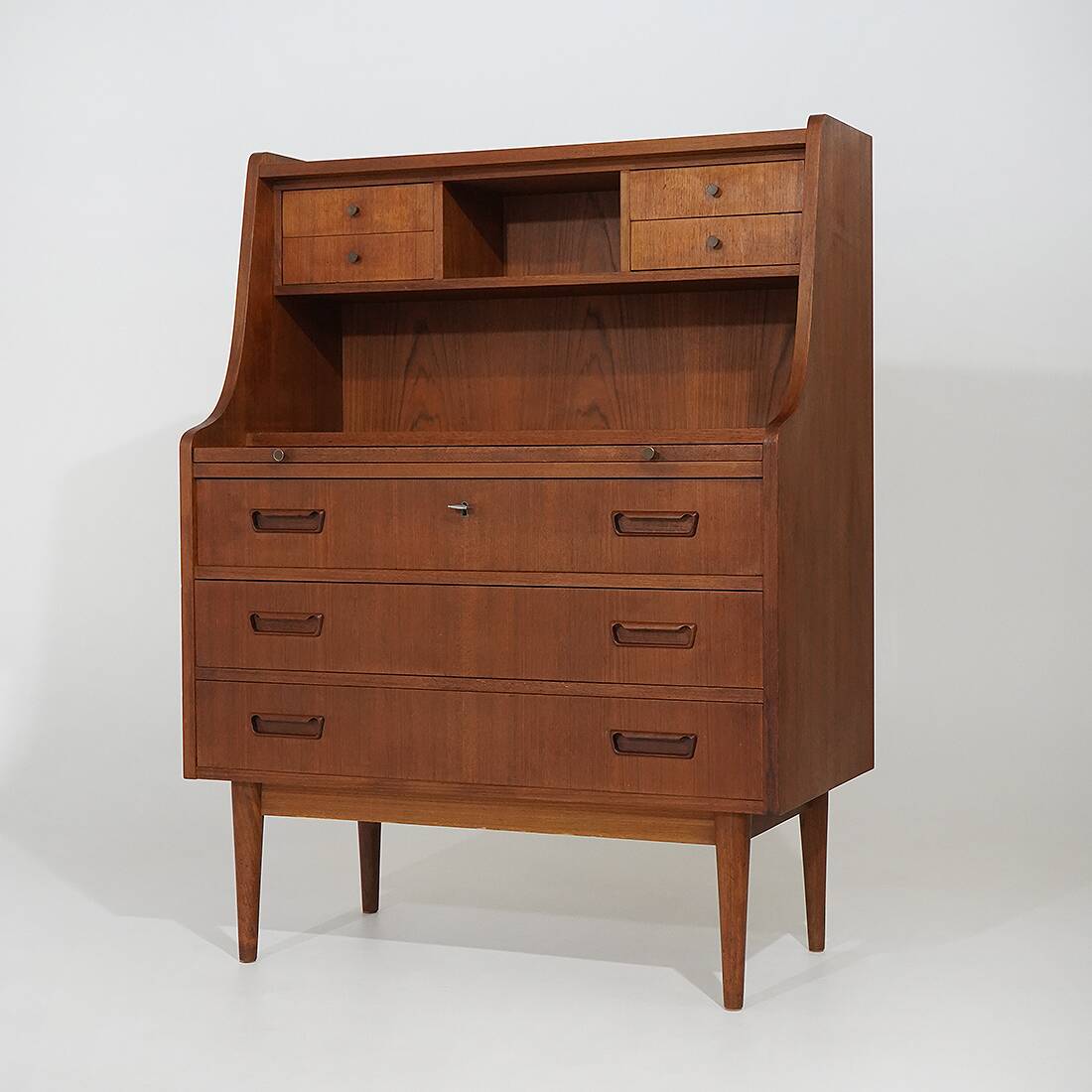 Teak secretaire by Gunnar Nielsen Tibergaard for Tibergaard, 1960s