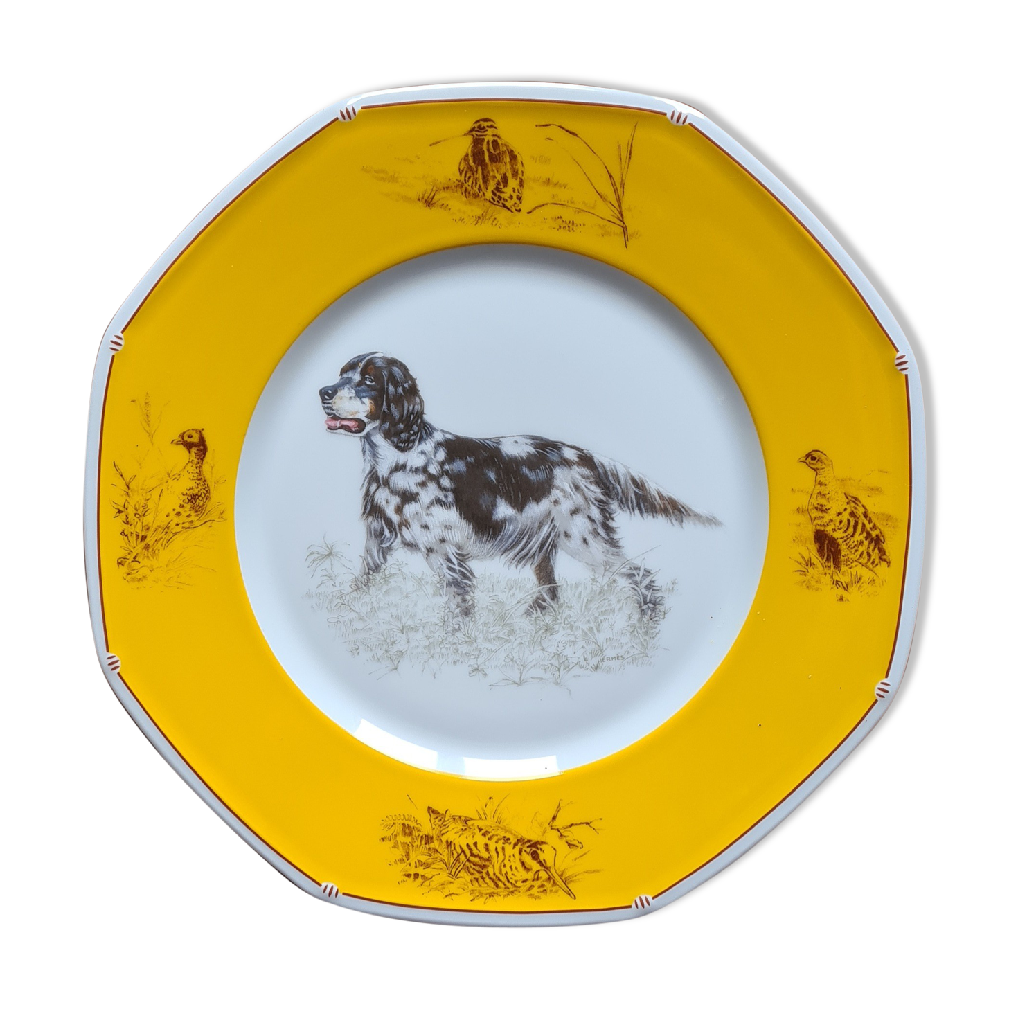 hermes dog plates