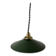 Industrial enameled sheet metal pendant light