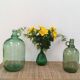 Pair of old demijohn bottles