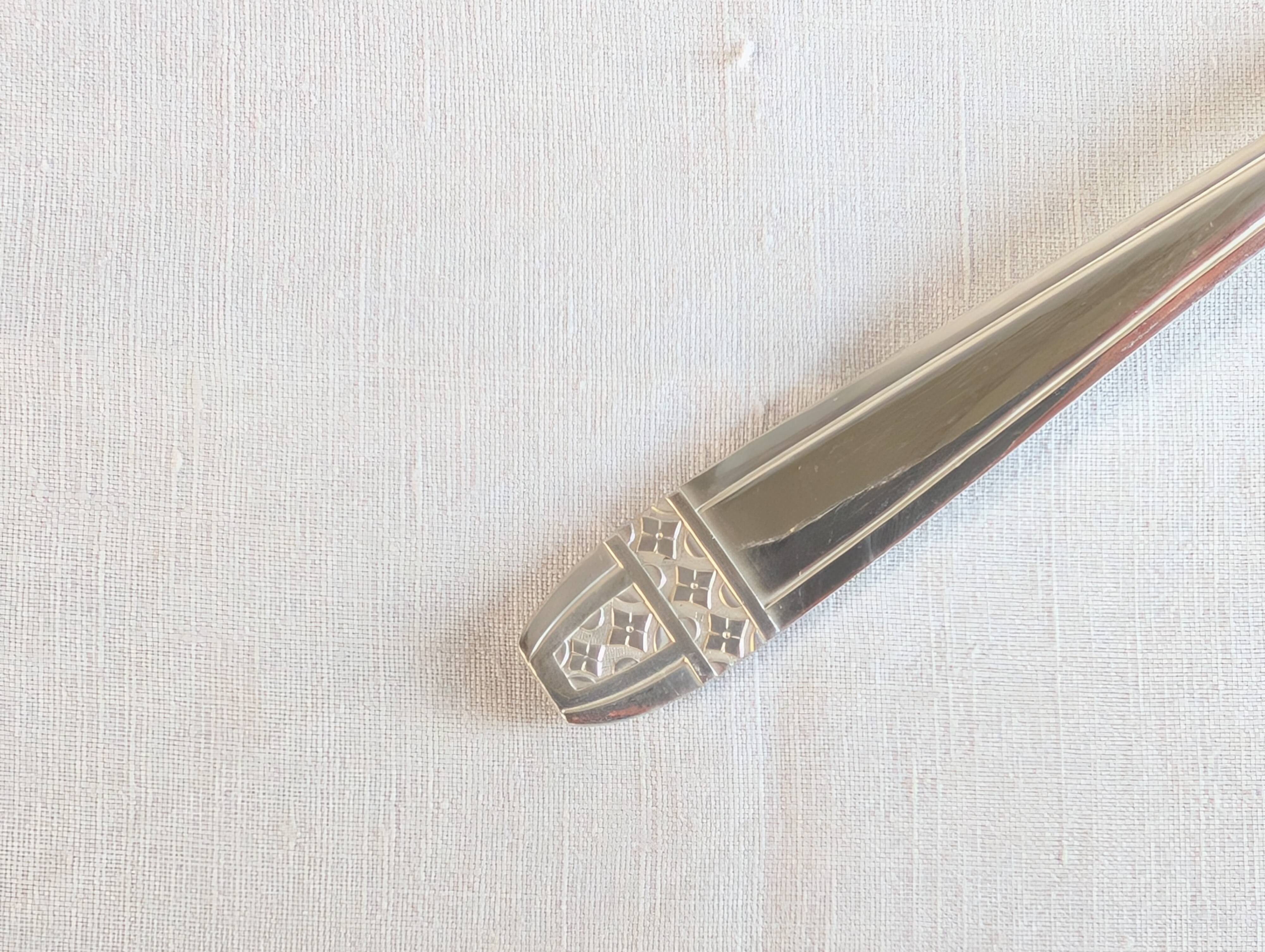 Art Deco silver-plated fish service