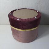 Velvet pouf