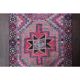 Vintage Turkish Oushak Handmade Wool Cotton Purple Runner 83x345
