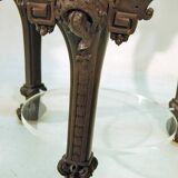 70's Design Table with 19th Century Carved Base
