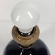 Deep black ceramic ball lamp base