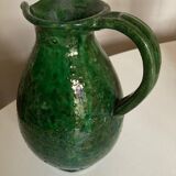 Vase pitcher in glazed clay Provence 1960