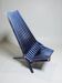 Scandinavian chair in black lacquered wood