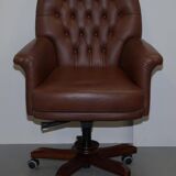 Chesterfield leather executive chair