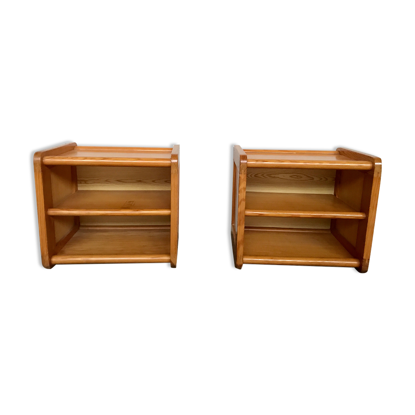 Pair of bedside bedside bedside tables old vintage sofa end 1950 1960 retro