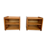 Pair of bedside bedside bedside tables old vintage sofa end 1950 1960 retro