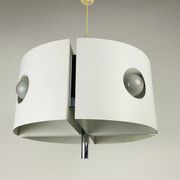 White suspension by Klaus Hempel for Kaiser Leuchten, 1970