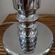 Pair of vintage chrome lamp bases