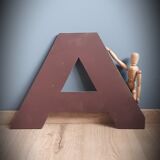 Letter sign brown A