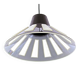 Vintage 1970s Space Age UFO Pendant Lamp | Brown White