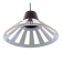 Vintage 1970s Space Age UFO Pendant Lamp | Brown White