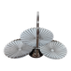 Vintage chrome-plated metal display stand for appetizers and petits fours