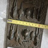 Old small bronze Dogon door