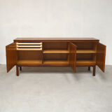 Row 3 doors clear teak, 1960