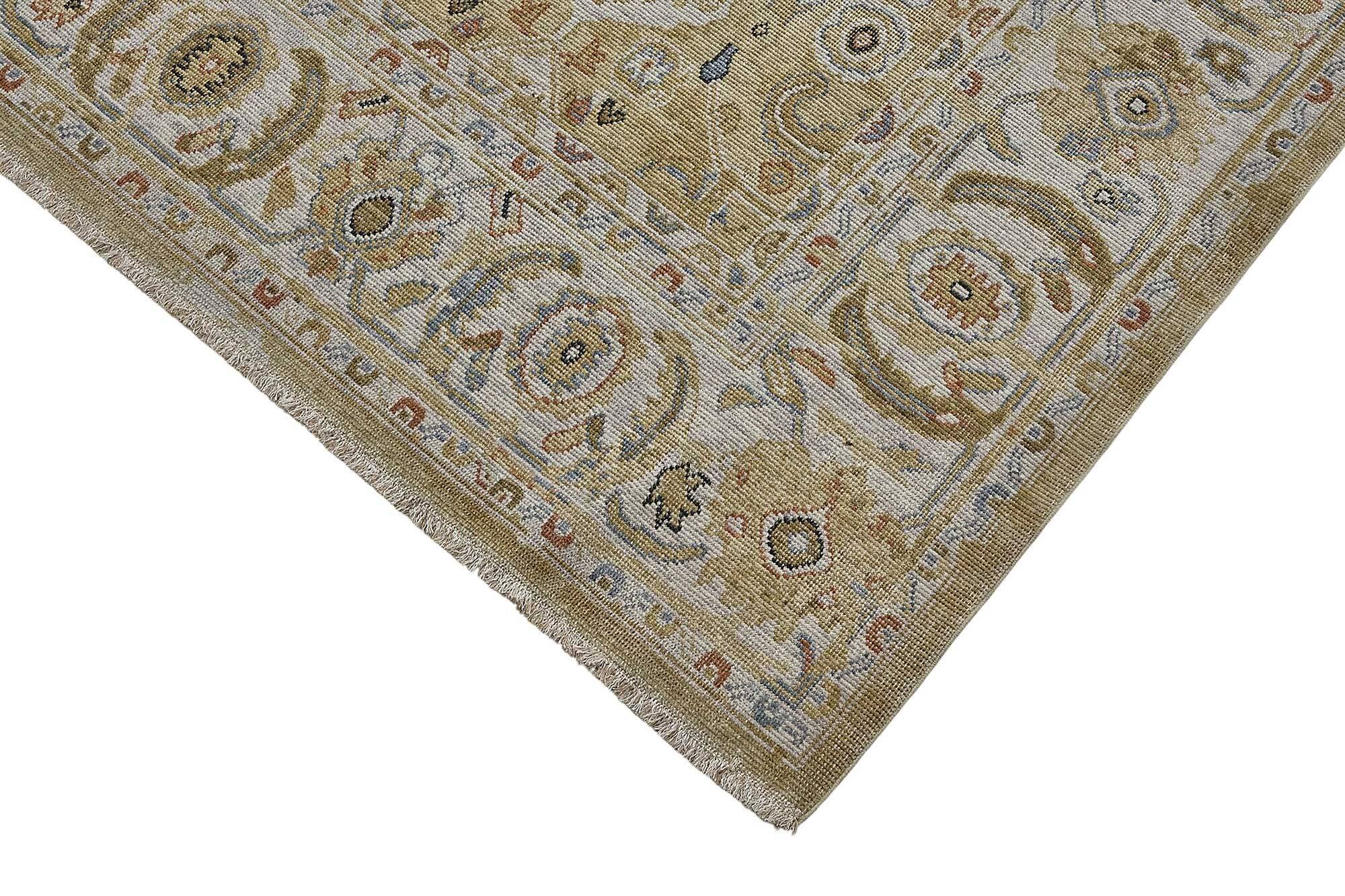 Turkish Handcrafted Loom Oushak Rug 207 cm x 295 cm