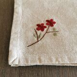 Set of 6 embroidered napkins