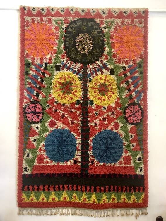 1960s Swedish wool rug