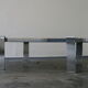 70s Marble and Chrome Coffee Table