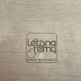 Large, long oval stainless steel platter by Rémy Letang