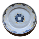 Lot de 10 assiettes à dessert Badonviller 1900, collection Nikito