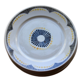 Set of 10 dessert plates Badonviller 1900, Nikito collection