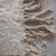 Berbere carpet plain ecru 100% virgin wool, 230x133 cm