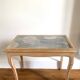 Table basse vitrée style Louis XV