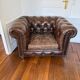 2 x Chesterfield leather armchairs - Artwood