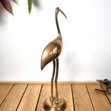 Golden brass blue heron