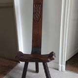 Brutalist tripod chair, 1940s