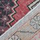 4x8 Pale Red Geometric Vintage Rug, 129x258Cm