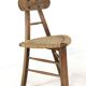 Ensemble de 2 chaises tripodes brutalistes